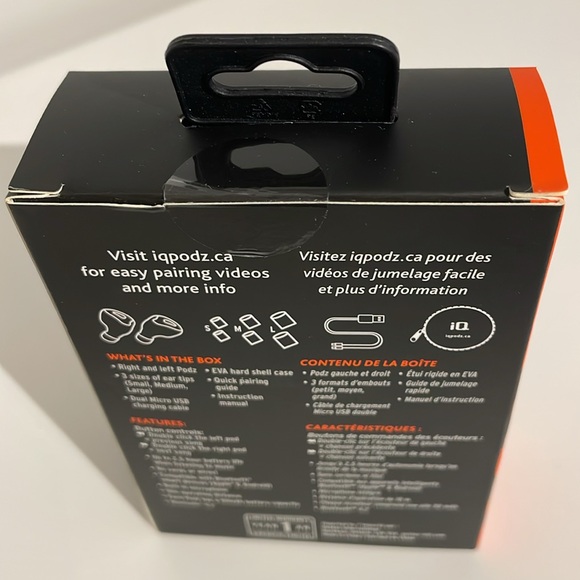 Brand New In Box iQ Podz True Wireless Headphones - Picture 6 of 6